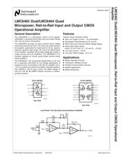 LMC6464BIM datasheet pdf 2 page