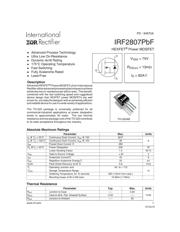 IRF2807 datasheet pdf 1 page
