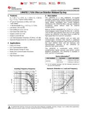 LMH6702MAX/NOPB datasheet pdf 1 page