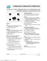 STM8S103F3 datasheet pdf 1 page