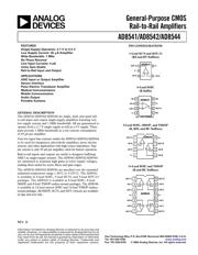 AD8541AKS-R2 datasheet pdf 1 page