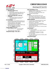 C8051F330-GM datasheet pdf 1 page