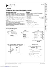 LM1086CS33NOPB datasheet pdf 1 page