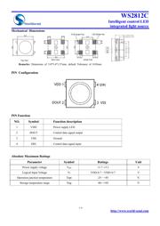 WS2812C datasheet pdf 2 page