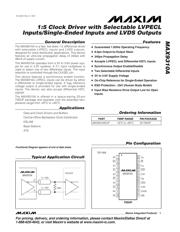 MAX9310AEUP+ datasheet pdf 1 page