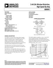 AD8045ACP-R2 datasheet pdf 1 page