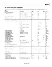 AD8045ACP-R2 datasheet pdf 3 page