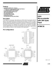 AT89C55-24PC datasheet pdf 1 page