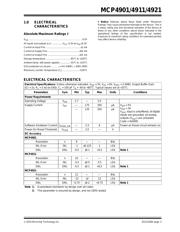 MCP4901T-E/MS datasheet pdf 3 page