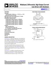 ADA4312-1ACPZ-R7 datasheet pdf 1 page