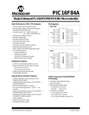 PIC16F84AT-20/SS datasheet pdf 1 page