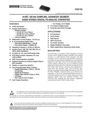 PCM1792DBR datasheet pdf 1 page