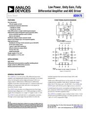 AD8476BRMZ-RL datasheet pdf 1 page