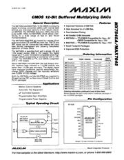 MAX7645ACPP+ datasheet pdf 1 page