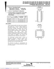 PAL16L8A-2MJ datasheet pdf 1 page