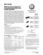MC14543BCP datasheet pdf 1 page