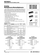 MC14052BCP datasheet pdf 1 page