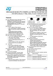 STM32F405RGT6U datasheet pdf 1 page