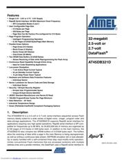 AT45DB321D-MWU datasheet pdf 1 page