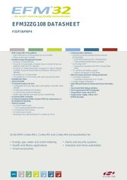 EFM32ZG108F8-QFN24 datasheet pdf 1 page