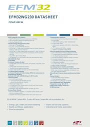 EFM32WG230F256-QFN64 datasheet pdf 1 page