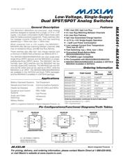 MAX4544CUA+ datasheet pdf 1 page