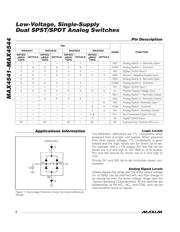 MAX4544CUA+ datasheet pdf 6 page