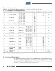 AT93C46E-PU datasheet pdf 4 page