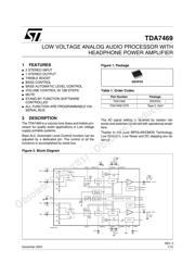 TDA7469 datasheet pdf 1 page