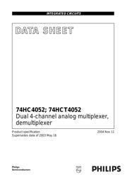 74HCT4052DB datasheet pdf 1 page