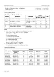 74HCT4052DB datasheet pdf 3 page