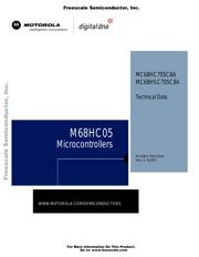 MC68HC705C8ACFN datasheet pdf 1 page