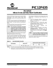 PIC12F635-I/SN datasheet pdf 1 page