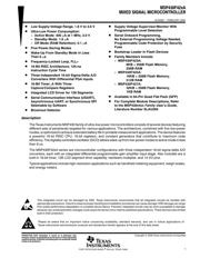 MSP430F427AIPM datasheet pdf 1 page