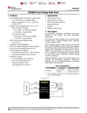 DRV8833CPWPR datasheet pdf 1 page