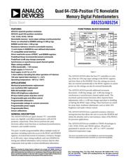 AD5254BRU1-RL7 datasheet pdf 1 page