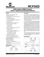 MCP3425A1TE/CH datasheet pdf 1 page