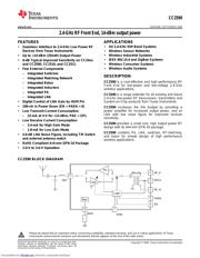 CC2590EMK datasheet pdf 1 page