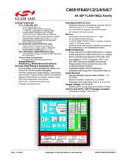 C8051F040-GQ datasheet pdf 1 page