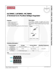MC78M05CDTRK datasheet pdf 1 page