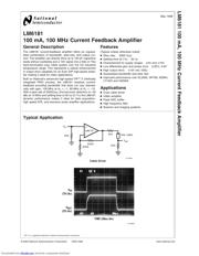 LM6181IMX-8/NOPB datasheet pdf 1 page