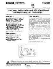 DAC7512E/2K5 datasheet pdf 1 page