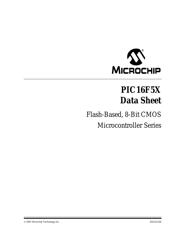 PIC16F54-I/SOG datasheet pdf 1 page