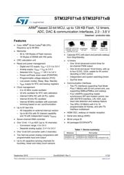 STM32F071C8U6 datasheet pdf 1 page