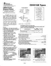 CD4016BF datasheet pdf 1 page