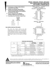 SN74LS221DBR datasheet pdf 1 page