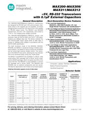 MAX208CWG datasheet pdf 1 page