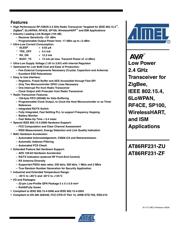AT86RF231-ZU datasheet pdf 1 page
