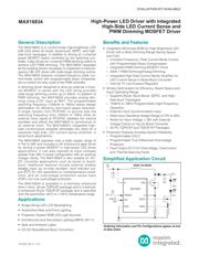 MAX16834EVKIT+ datasheet pdf 1 page