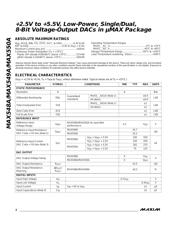MAX548ACPA+ datasheet pdf 2 page